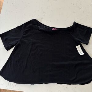 Edikted Black Short Sleeve Women's Tee